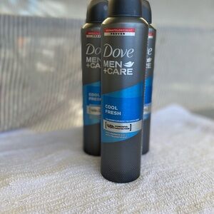 Dove Men+Care Cool Fresh Deodorant Spray. 3 units 3.4